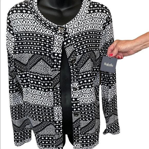 Rafaella Button Down 100% Cotton Jacket, sz Large - Picture 4 of 12